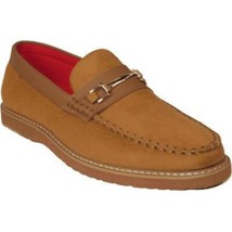 Men Tayno Dressy Casual Penny Loafer Soft Micro Suede Comfortable Drive Camel image 2