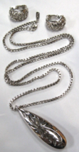 3 Piece Monet 28&quot; Necklace &amp; Clip-on Earrings Set - £39.95 GBP