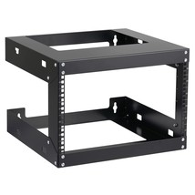 6U Wall Mount Rack Open Frame 19&quot; Server Equipment 18 Inches Depth Netwo... - $117.79