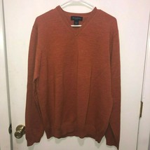 Brooks Brothers SZ LARGE Stretch Merino Wool Blend V Neck Men&#39;s Sweater - $18.80