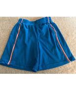 Puma Boys Blue Orange White Side Stripe Athletic Shorts 4 - £5.00 GBP