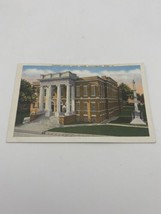 Vtg Lithograph Forrest County Courthouse Hattiesburg Mississippi 1930s Linen - £14.48 GBP