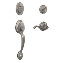 Schlage F60 V PLY 619 FLA Plymouth Front Entry Handleset with Flair Leve... - £108.27 GBP