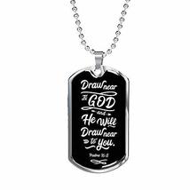 Express Your Love Gifts Draw Closer to God ScriptureInspired Psalm Necklace Stai - £35.44 GBP