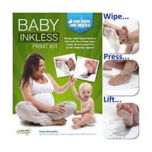 Save The Moment Inkless Wipe Hand and Foot Print Kit with 2 Standard Coa... - $16.43 CAD