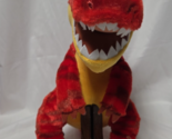 19&quot; Build A Bear Red Dinosaur Talking T REX Velociraptor Raptor Plush BAB - $24.74