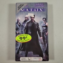 Matrix VHS Movie 1999 First Print Starring Keanu Reeves Laurence Fishburne - £25.94 GBP