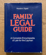 HC book Reader&#39;s Digest Family Legal Guide 1981 encyclopedia of law for laymen - £4.80 GBP