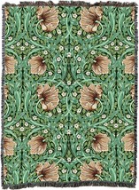 William Morris Pimpernel Blanket XL - Arts &amp; Crafts - Gift Tapestry Throw, 82x62 - £103.66 GBP