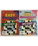Lot (2) Kappa Preferred Easy Crosswords Double Crossword Puzzle Books 20... - £11.68 GBP