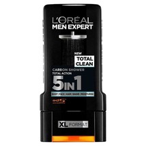 L&#39;Oreal Men Expert Total Clean Carbon 5 In 1 Shower Gel, 300 ml. Free shipping - £21.79 GBP