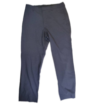 Banana Republic Mens Dress Pants Black Pockets Wool Blend Flat Front 34x32 - £17.67 GBP