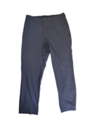 Banana Republic Mens Dress Pants Black Pockets Wool Blend Flat Front 34x32 - $22.06