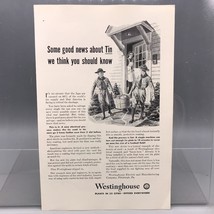 Vintage Magazine Ad Print Design Advertising Westinghouse Tin Plate WWII Era - £10.11 GBP