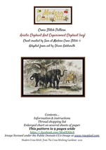 Asiatic Elephant And Caparisoned Elephant ~~ Cross Stitch Pattern - £15.65 GBP
