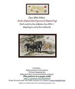 Asiatic Elephant And Caparisoned Elephant ~~ Cross Stitch Pattern - £12.66 GBP