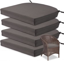 Wolki Outdoor Cushions For Patio Furniture Set Of 4, 17 X 16 X 2, Round Corner - £47.32 GBP