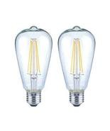 Feit Electric 60W ST19 Dimmable LED Clear Glass Vintage Edison Light Bul... - £30.32 GBP