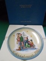 -SCHMID Collector Plate &quot;A Time To Remember&quot; Christmas 1981 by Berta Hummel - £5.43 GBP