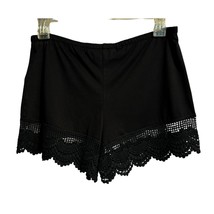 Grace and Lace Black Lace Hem Short Booty Elastic Waist Vintage New NWoT - $25.00
