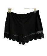 Grace and Lace Black Lace Hem Short Booty Elastic Waist Vintage New NWoT - $34.19 CAD