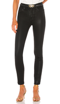 GRLFRND The Karolina Button Fly High Waist Skinny Leg Jeans Noir ( 27 ) - £117.65 GBP