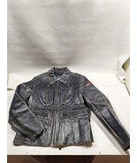 Women&#39;s HARLEY DAVIDSON MOTORCYCLE JACKET Black Leather Distressed Vinta... - $940.64 MXN