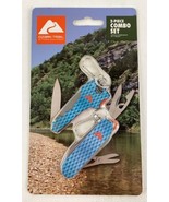 Ozark Trail Outdoor Equipment 2 Piece Combo Set Keyring Knife Mini Multi... - $22.89 CAD