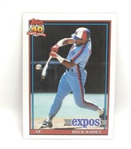 1991 Topps Baseball Card #360 - Rock Raines - Montreal Expos - OF - £0.77 GBP