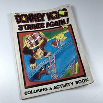 VTG 80s Nintendo Donkey Kong Strikes Again Coloring Activity Book Slightly Used - $5.62