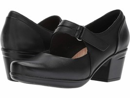 New Clarks Black Leather Comfort Mary Jane Pumps Size 7.5 Size 8 M Size 8.5 M - £51.94 GBP+