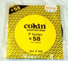 Cokin Adaptor Ring P458 P Series # 58 Made In France - £7.45 GBP