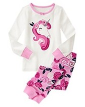 NWT Gymboree Baby Girls 2T Unicorn PJs Pajamas Set Sleepwear NEW - £13.28 GBP