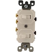 Leviton 5241-W 15 Amp, 120/277 Volt, Duplex Style Single-Pole/3-Way Ac - €20,62 EUR