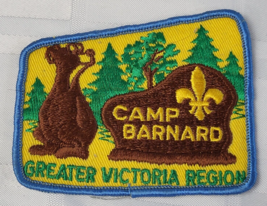 Camp Barnard Greater Victoria Region Boy Scouts Patch Canada Canadian Camp Retro - £10.22 GBP