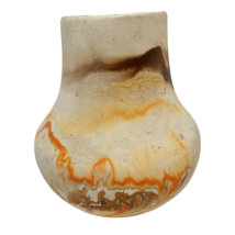 Vintage Native American Marked Nemadji Pottery USA Vase 5&quot; Tall - £11.92 GBP