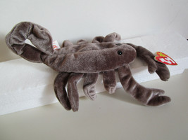 TY Beanie Babies &quot;Stinger&quot; gray scorpion Plush Toy Hang Tag 1997 Tush Ta... - $6.94