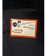 1964 Sears Ted Williams 12 Gauge Shotgun Model 21 Display Gun Tag Label - $27.87