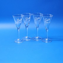 Stoli RUSSIAN VODKA Cordial Shot Glass Stemmed 1.5 Ounce,  - Set Of 4 - ... - £19.63 GBP