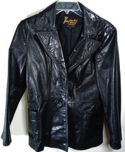 Vintage Jacket Imperial Leather and Sportswear Women&#39;s Size 10 Black - £19.34 GBP