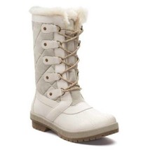 Womens Boots Winter Snow Totes Beige Waterproof Gemma Microfiber Quilted-size 10 - $49.50