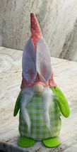 Standing Green Polka Dot  Hat w/ Bunny Ears Doll - Spring Easter Country  12Inch - £14.93 GBP