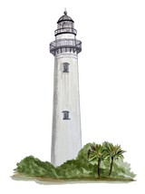 St. Simons Lighthouse GA High Quality Decal Car Truck Wall Window Cup Cooler - $6.95+