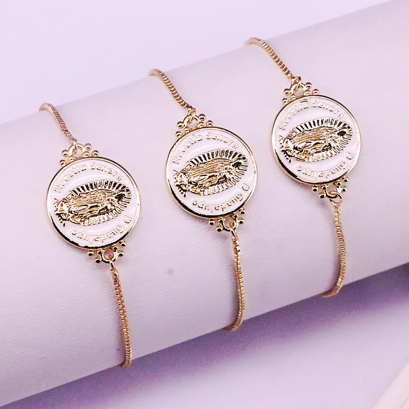 10Pcs Gold Filled White Enamel Connector Charms Bracelet New Popular Jewelry For - £36.87 GBP