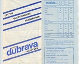 Dubrava Slovakia Hotels Brochure and Daily Room Rates 1988 Dubrovnik Pre... - $17.82