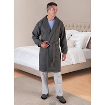 Hammacher Just Like Your Favorite Sweatshirt Robe Gray Size Medium - £26.07 GBP