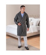 Hammacher Just Like Your Favorite Sweatshirt Robe Gray Size Medium - $45.46 CAD