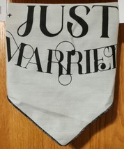 Top Paw Reversible Dog Wedding Bandana Engaged/Just Married Dog Size L/X... - $4.92