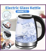 2L Electric Glass Kettle 1800W with Blue LED Light, Auto-Off, UK Plug, F... - €20,64 EUR