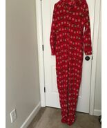 Macy&#39;s Footed Christmas Pajamas One Piece Men&#39;s Large Multicolor - $53.25 CAD